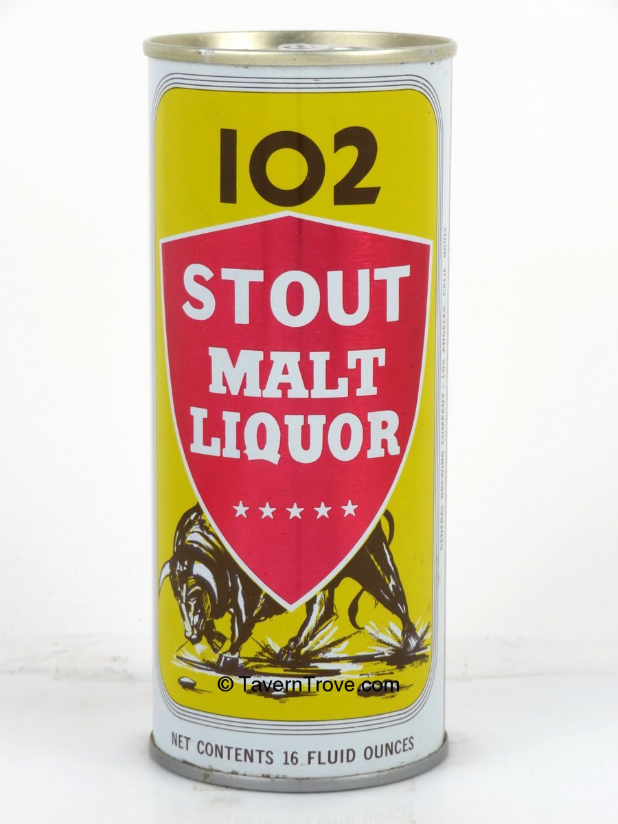 Item 81292 1968 102 Stout Malt Liquor Tab Top Can T16022