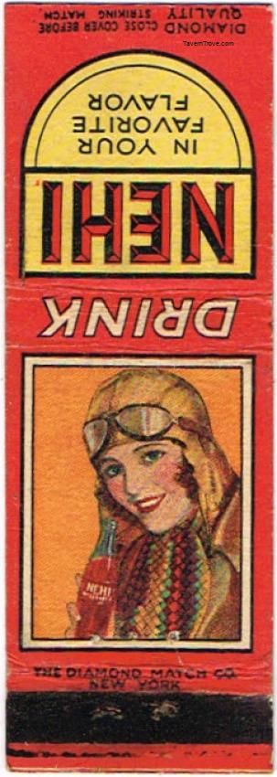 1930s Nehi Soda Motoring Girl Diamond Quality DQ Matchcover