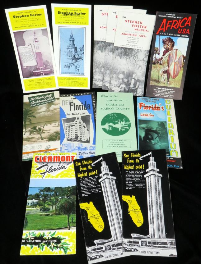 1940s-1960s Florida General Attractions and Hotel Brochures