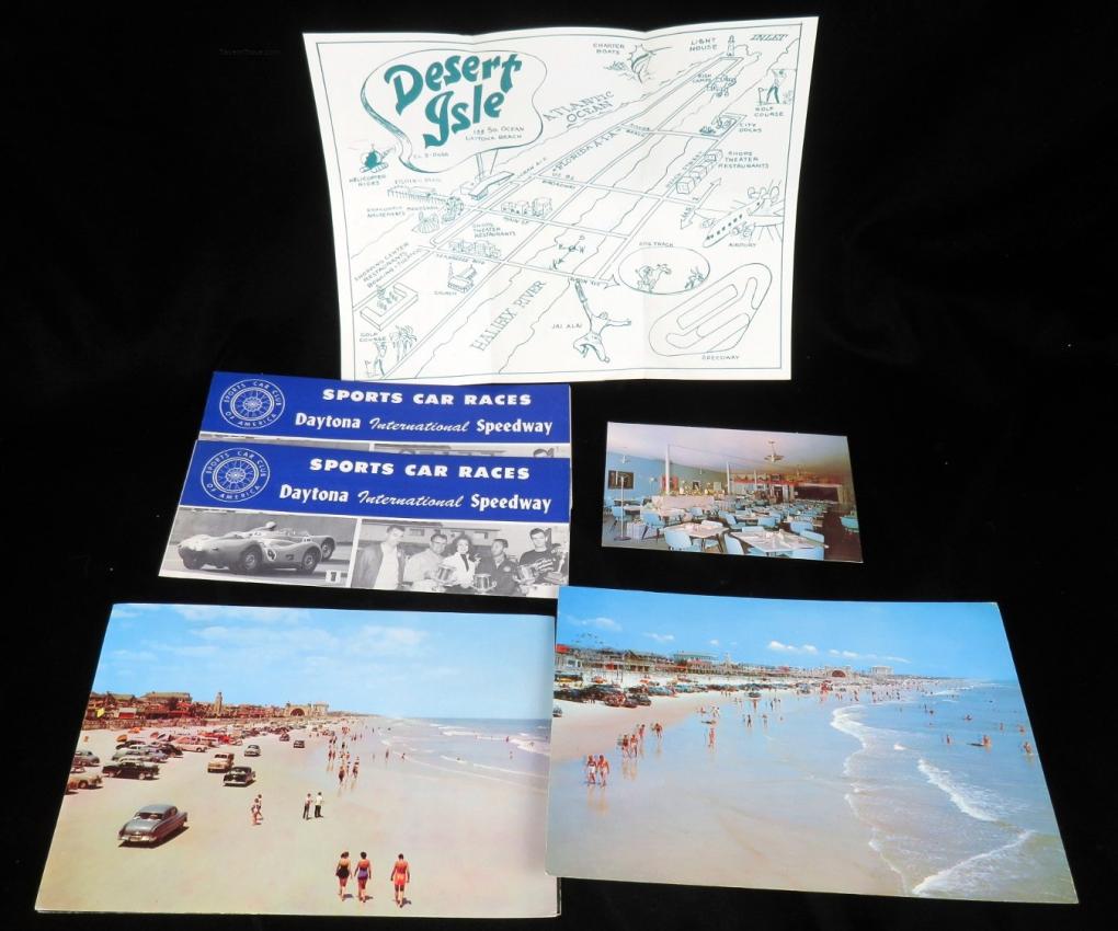 1950s-1970s DAYTONA BEACH Florida Tourist Brochures and Maps