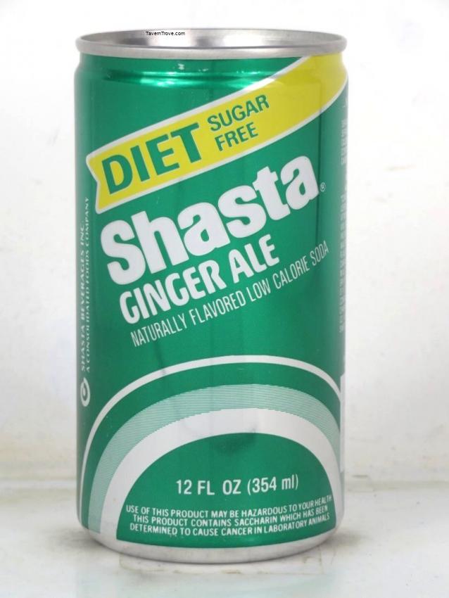 Shasta Diet Ginger Ale (Green) 12oz Can