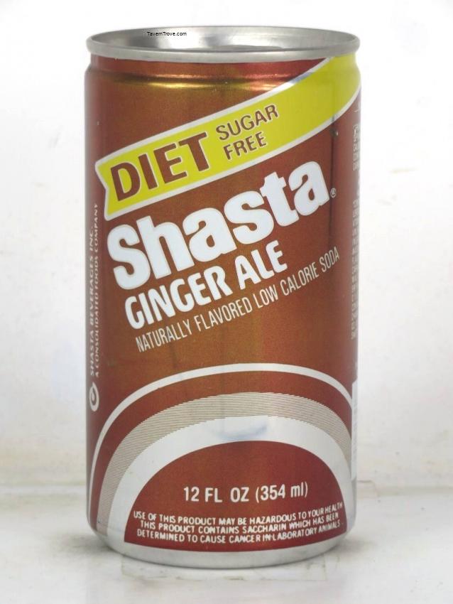 Shasta Diet Ginger Ale (Brown) 12oz Can
