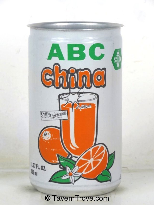 ABC China Orange Soda 12oz Can Puerto Rico