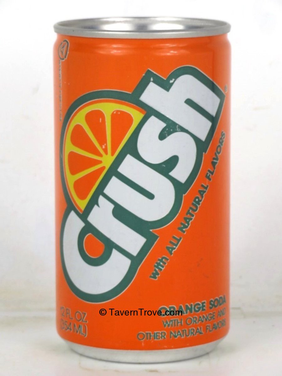 Item 98780 2023 1980 Orange Crush 12oz Soda Can Jacksonville Florida Tab Top Can