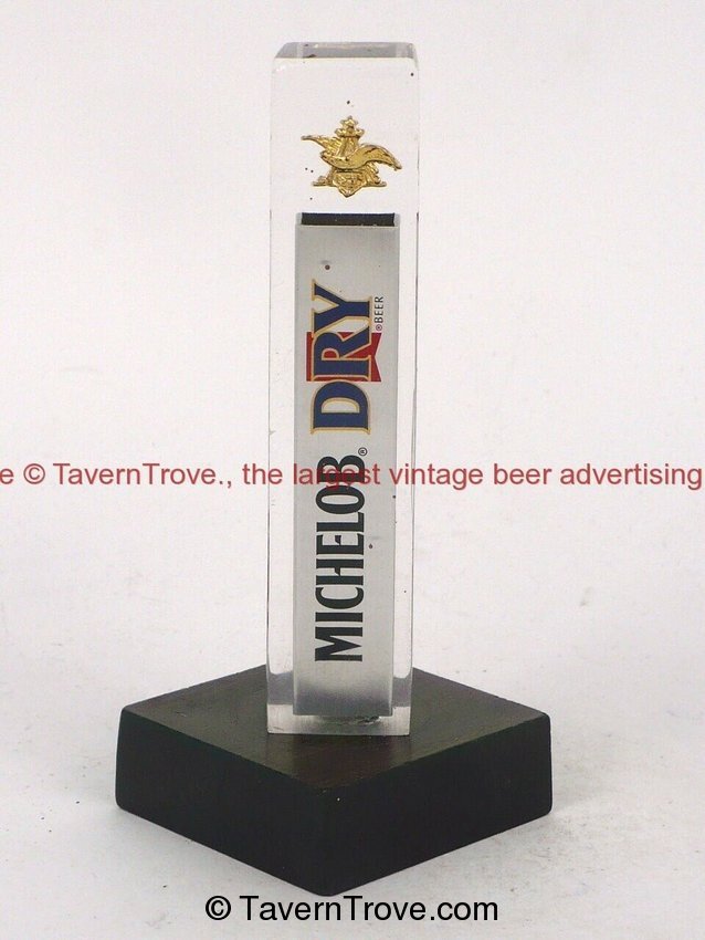 1980s MICHELOB DRY 4 inch Acrylic Tap Handle