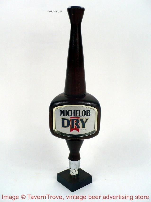 1990s MICHELOB DRY BEER 12¼ inch Wooden Tap