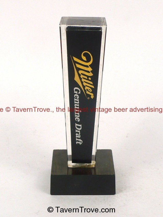 1990s MILLER GENUINE DRAFT 4½ inch Acrylic Tap Handle