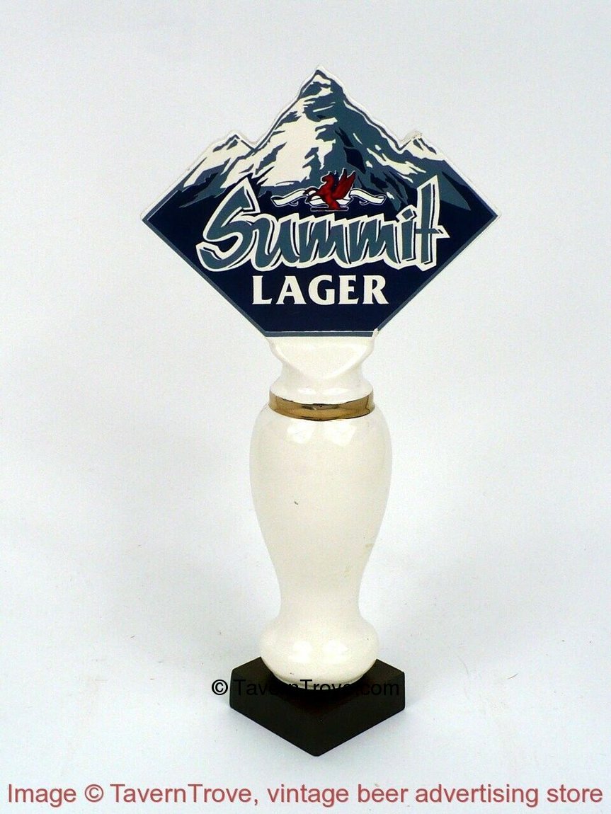 Item 98705 2023 1990s Red Deer Alberta SUMMIT LAGER BEER 9½" ceramic