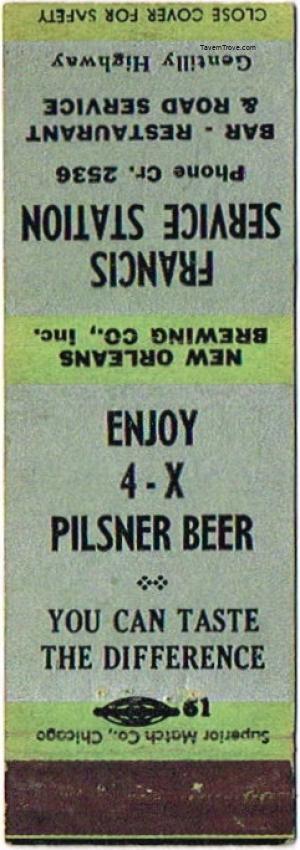 4-X Pilsener Beer