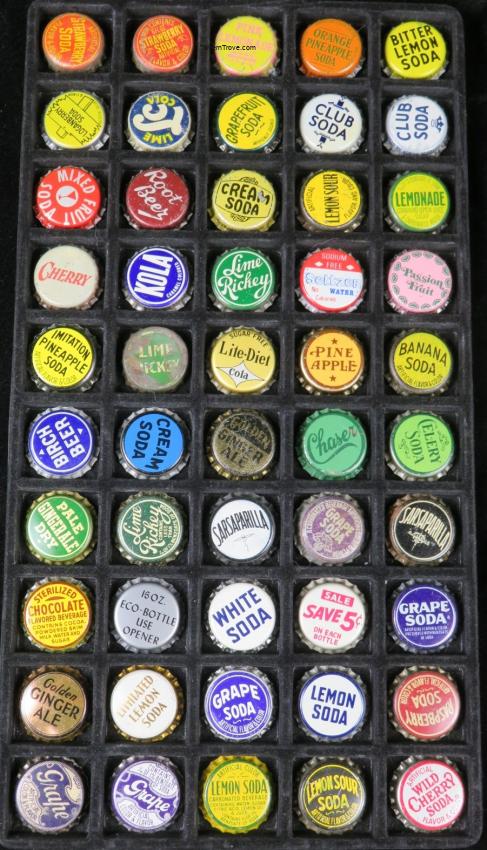 50 Cork and Plastic-Lined Generic Soda Bottle Caps Lot 2