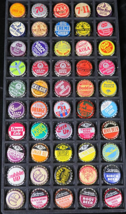 50 Cork and Plastic-Lined Soda Bottle Caps Lot 1