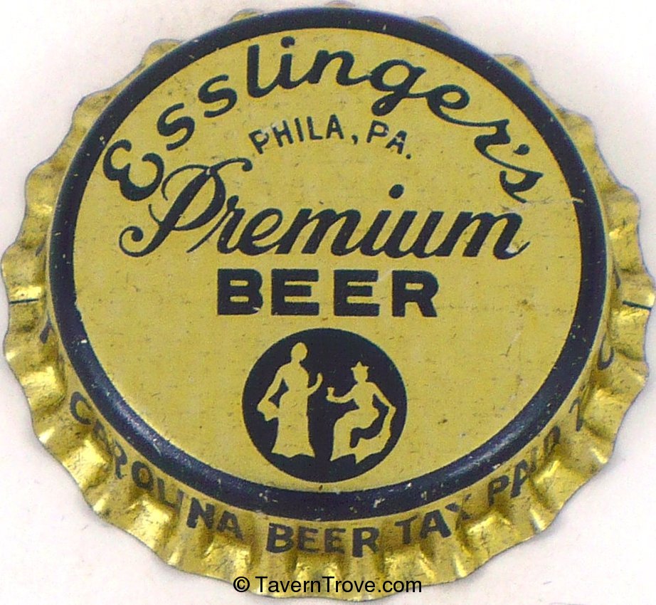 Esslinger's Premium Beer ~NC 2½¢ Tax