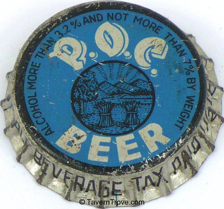 P.O.C. Beer ~OH 1½¢ tax