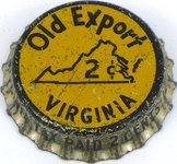 Old Export Beer ~VA 2¢ tax