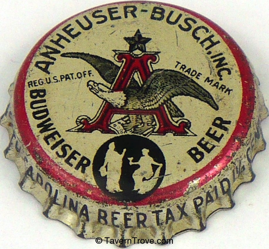 Budweiser Beer ~NC 1¼¢ tax