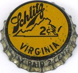Schlitz Beer ~VA 2¢ Tax