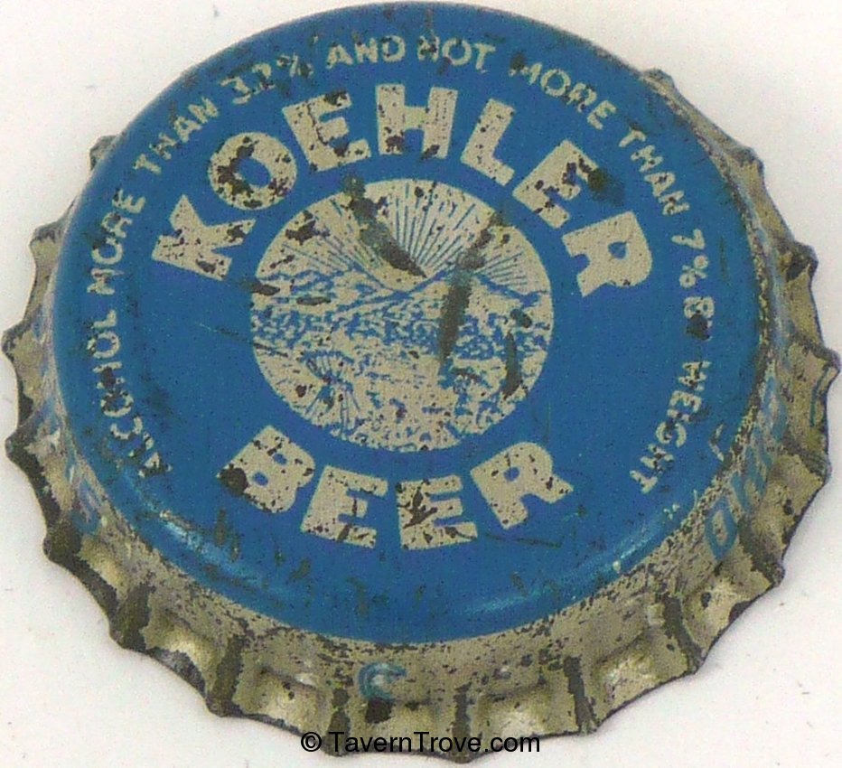 Koehler Lager Beer ~OH 1½¢ Tax