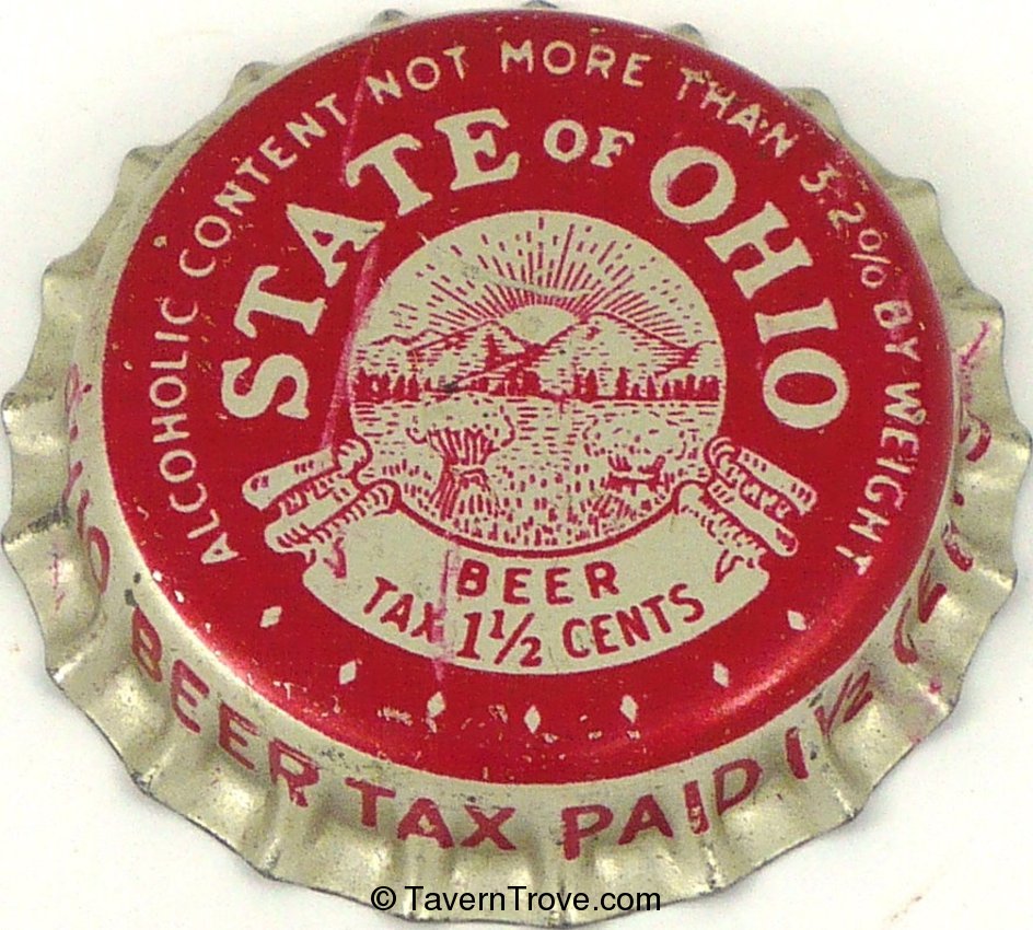Generic Ohio 1½¢ Tax (red & silver)