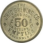 Ohio Brewing Co. 50¢ Case Check Token