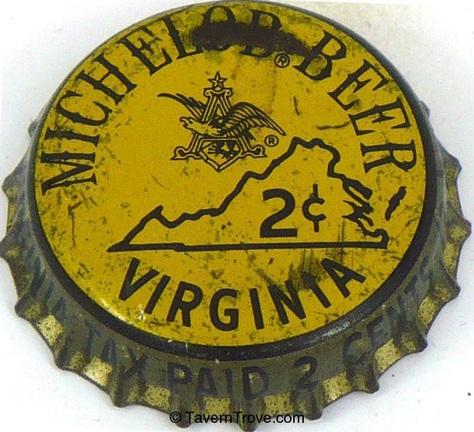 Michelob Beer ~VA tax 2¢