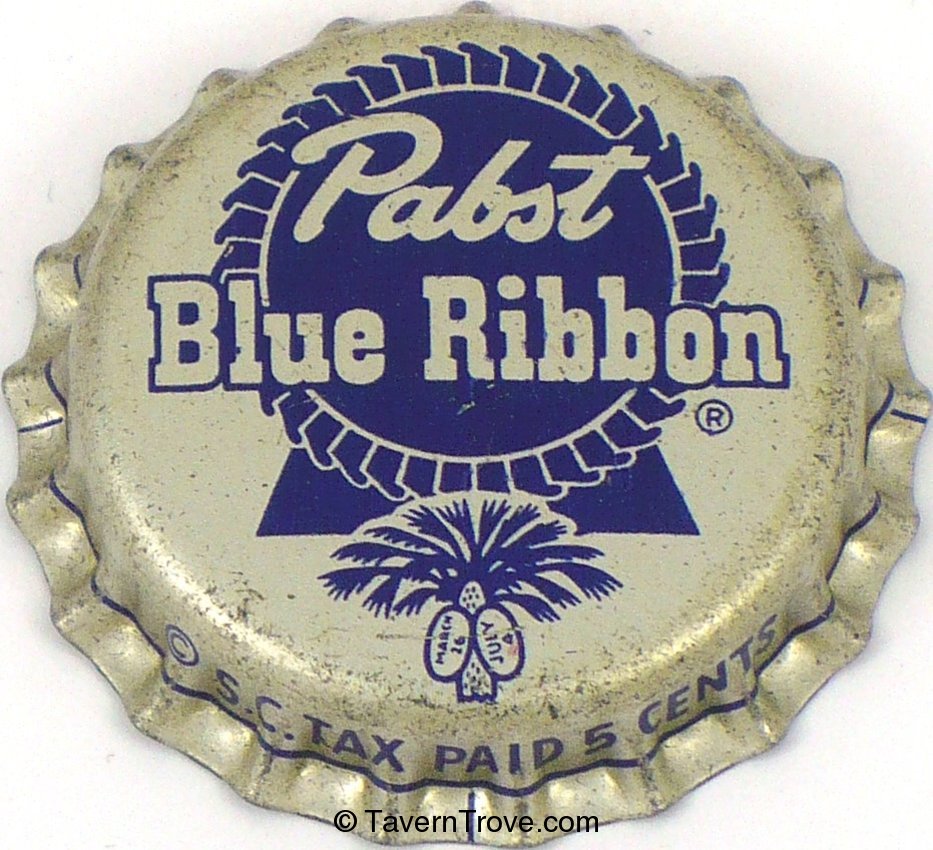 Pabst Blue Ribbon Beer ~SC 5¢ Tax