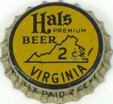Hal's Premium Beer  ~VA 2¢ tax