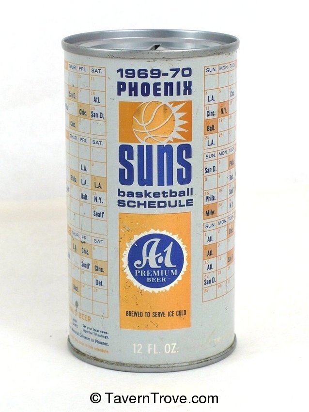 A-1 Beer 1969 Suns Schedule