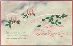 A Merry Christmas From John Rapp & Son