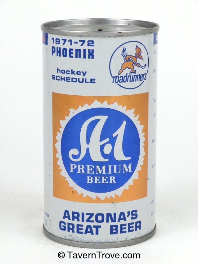 A-1 Premium Beer 1971 Roadrunners Schedule