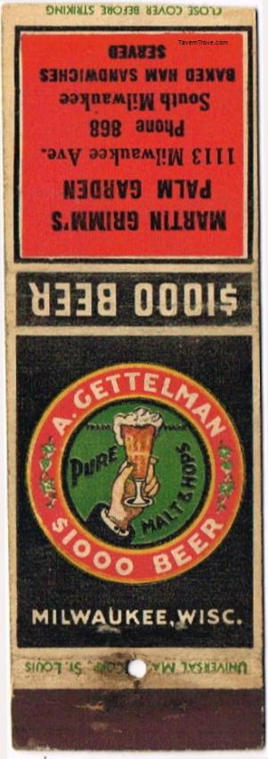 A. Gettelman $1000 Beer