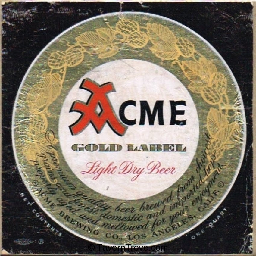 Acme Gold Label Beer 