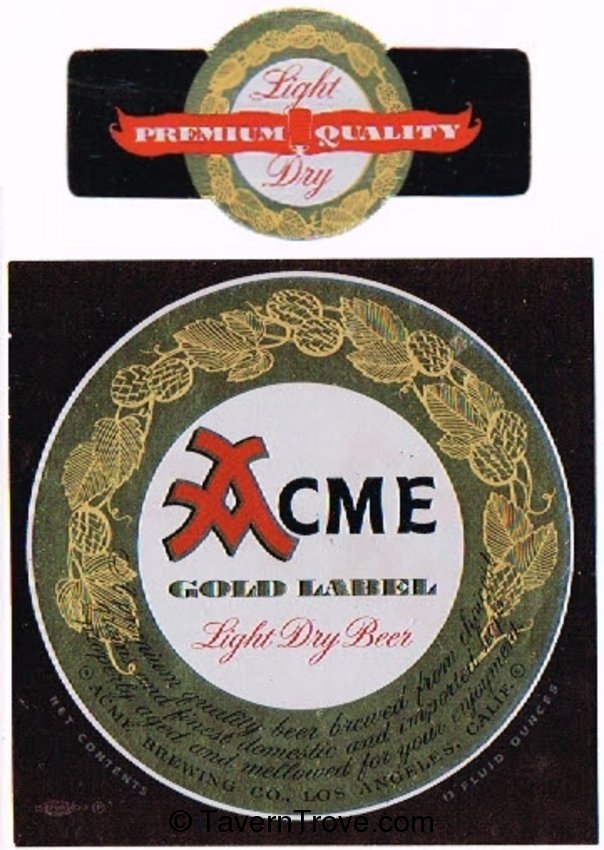 Acme Gold Label Beer 