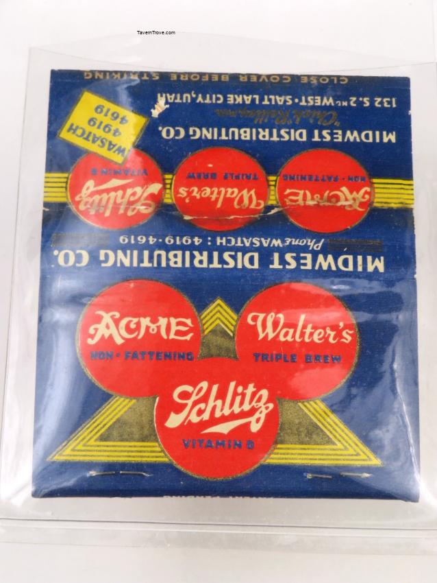 Acme/alter's Schlitz Beer Full Complete