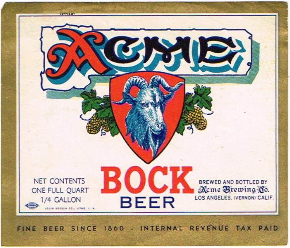 Acme Bock Beer