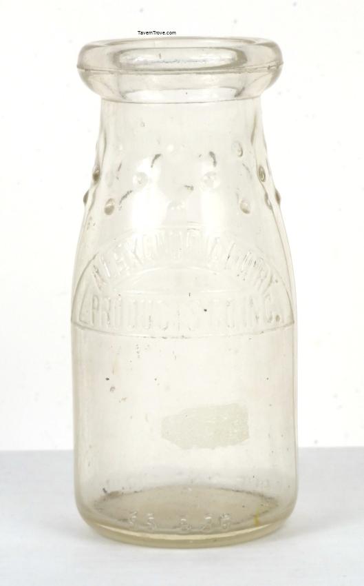 Alexandria Dairy Half Pint Milk Bottle Virginia
