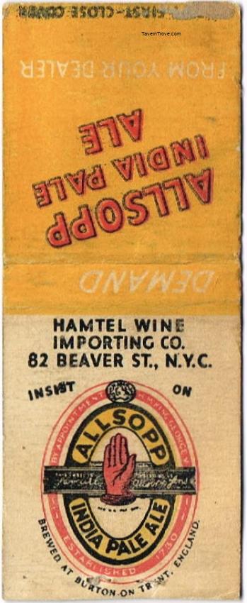 Allsopp India Pale Ale Dupe