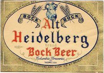 Alt Heidelberg Brand Bock Beer
