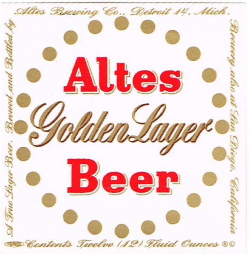 Altes Golden Lager Beer