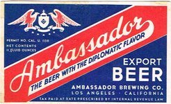 Ambassador Export Beer