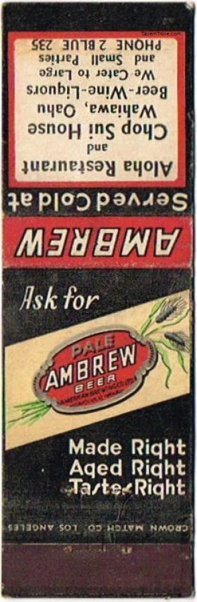 Ambrew Pale Beer