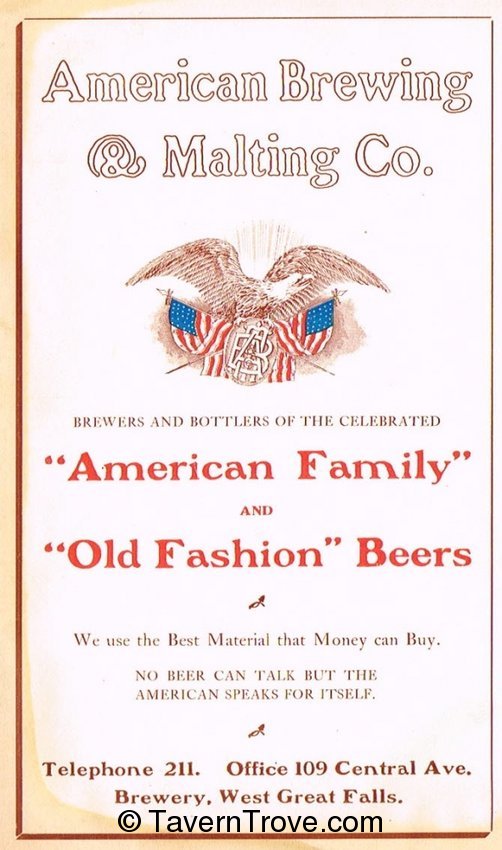 American Family/Old Fashion Beers