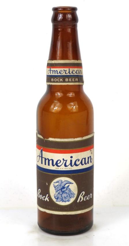 American Bock Beer 12oz Longneck Bottle Baltmore Maryland