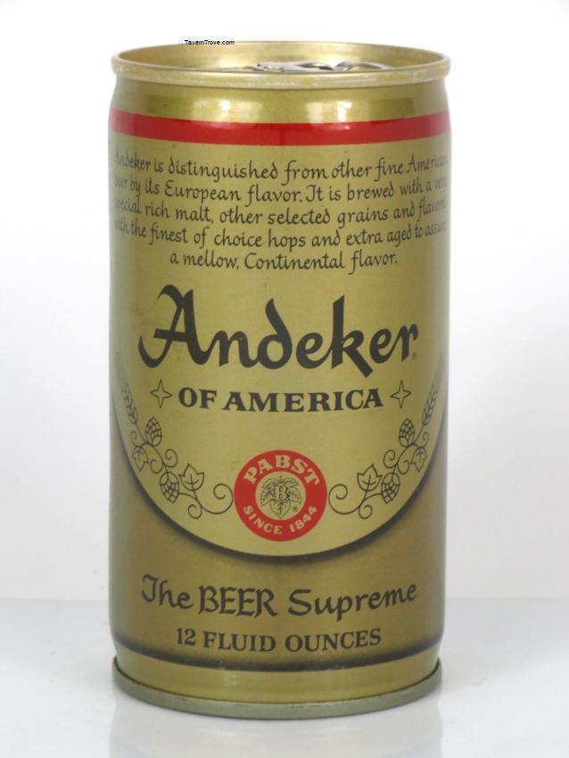 Andeker of America Beer