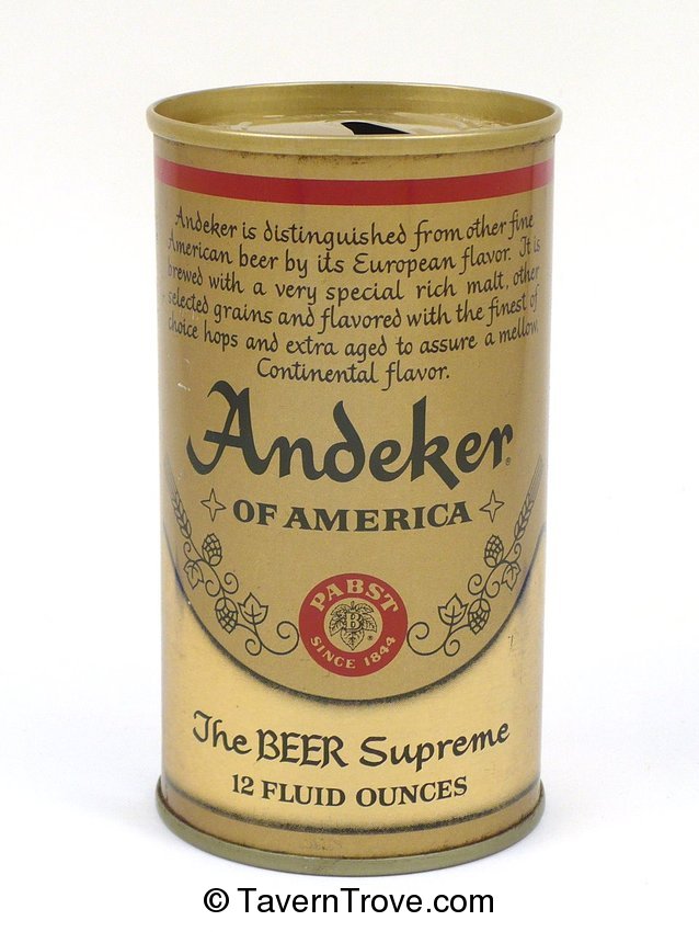 Andeker of America Beer