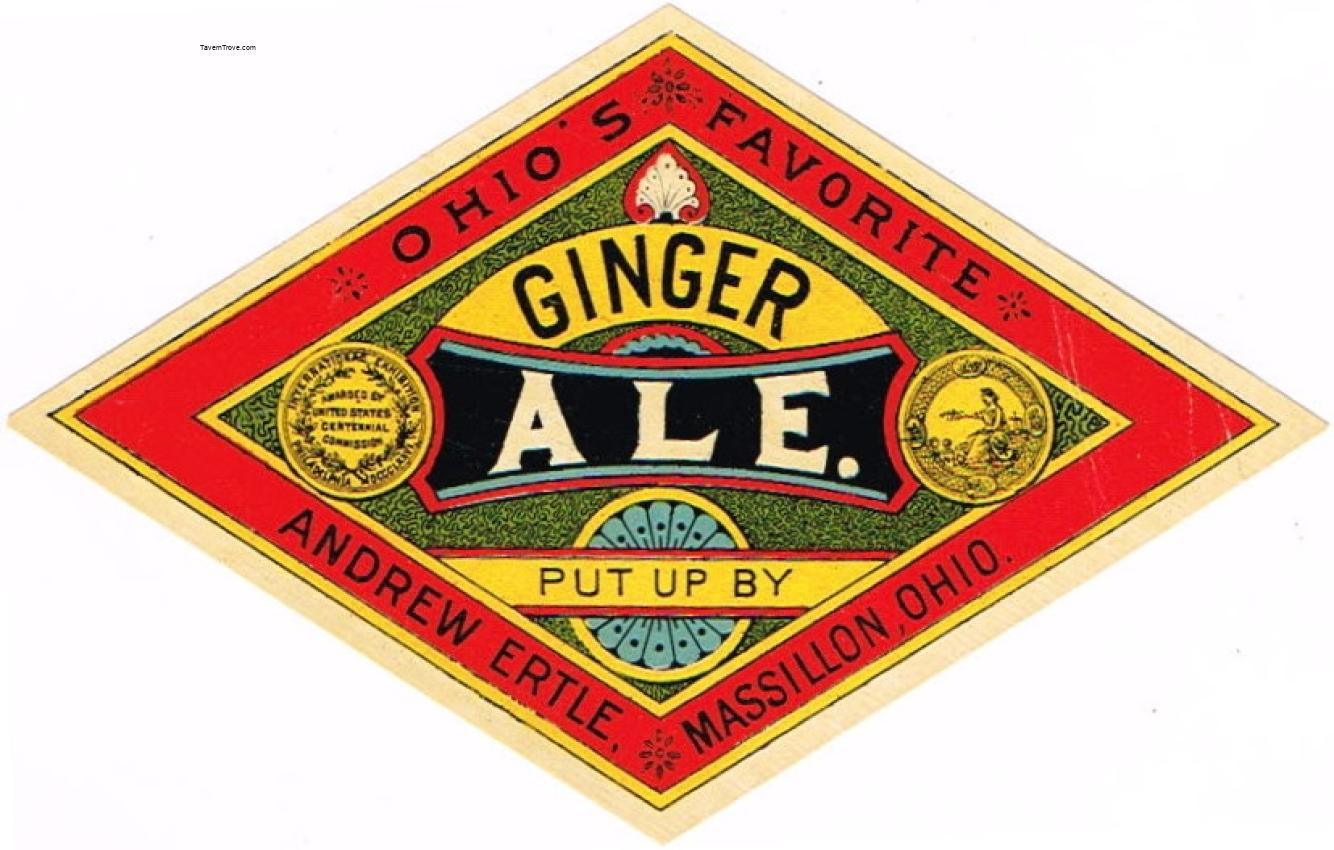 Andrew Ertle Ginger Ale Massilon Ohio