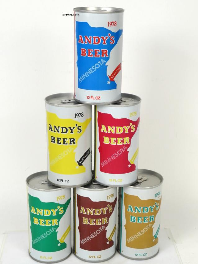 Andy's Beer State Map Set of 6