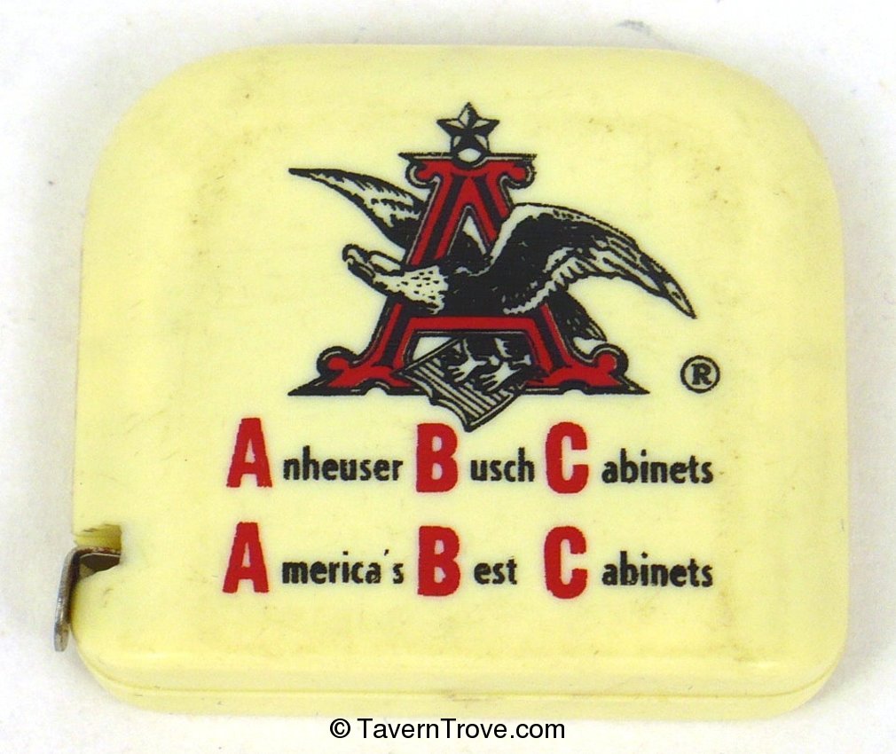 Anheuser Busch Cabinets tape measure