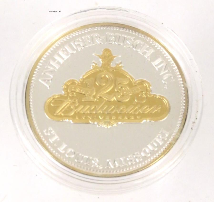 Anheuser Busch 125th Anniversary 0.999 Silver 1 Ounce
