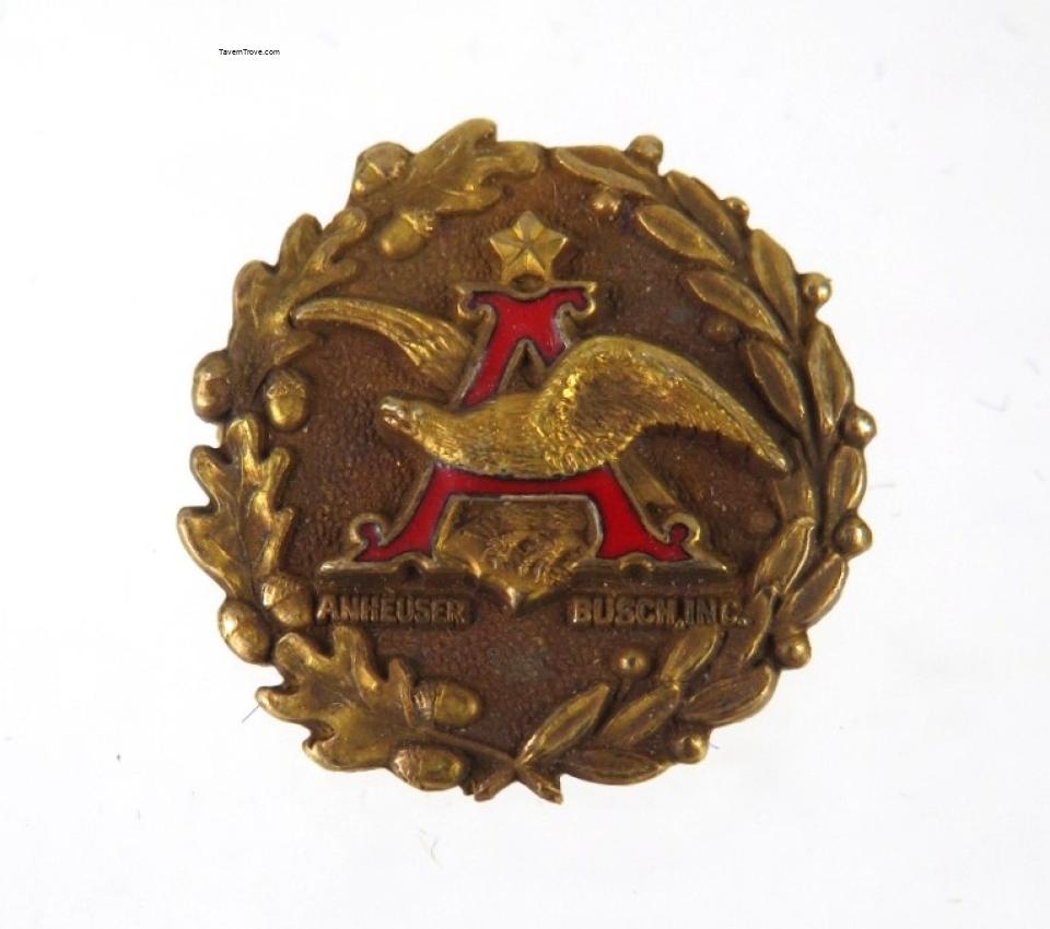 Anheuser-Busch A&Eagle Eisenstadt 10K Gold ½ Inch Pin Back