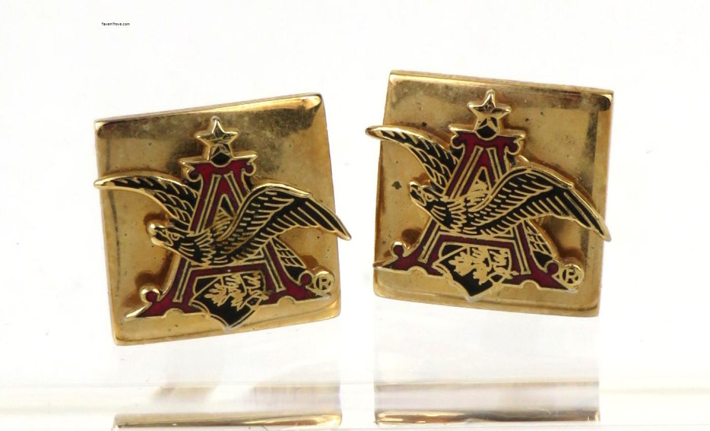 Anheuser-Busch A&Eagle Enamel Cufflinks